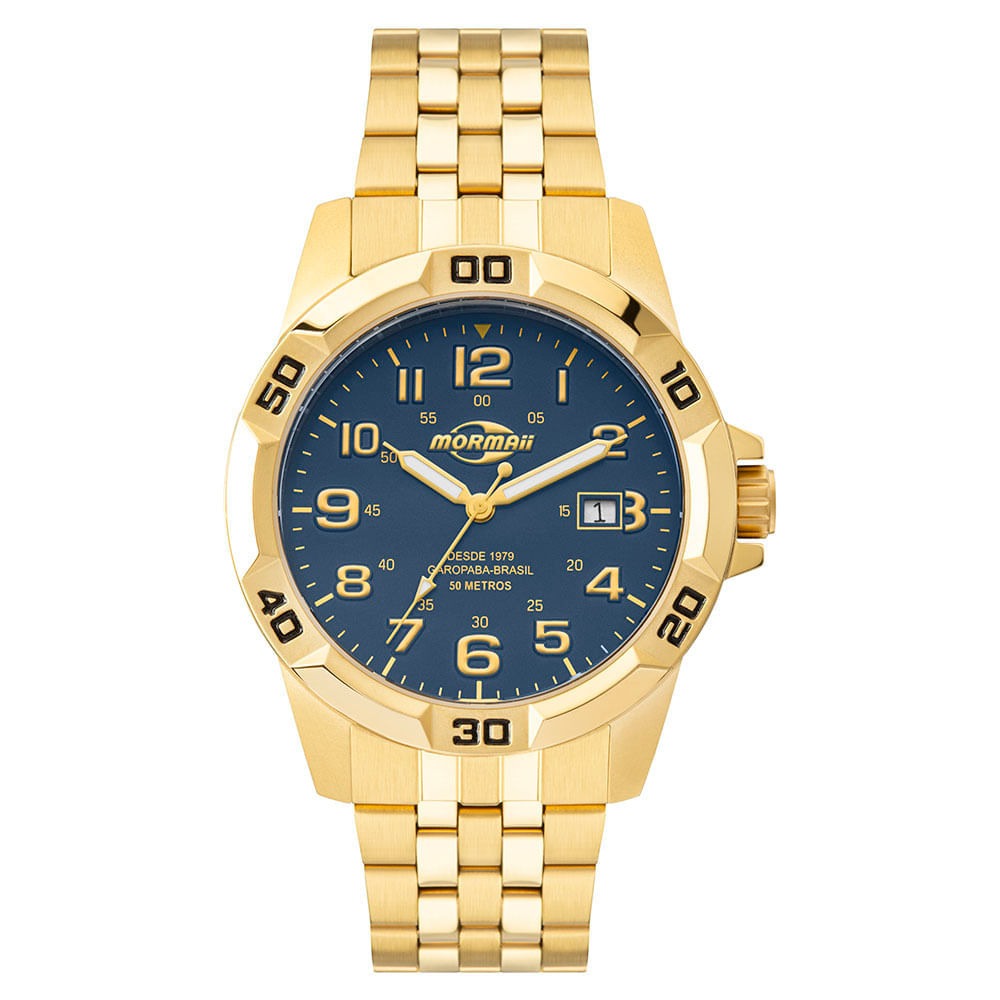 Relógio Mormaii Steel Basic Dourado - MO2317AE/1A