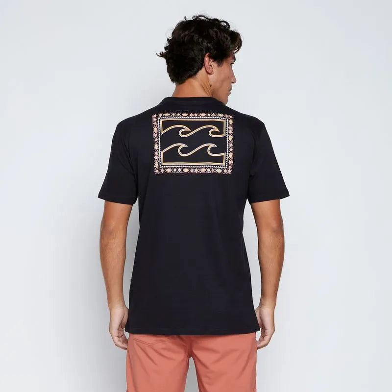 Camiseta Billabong - Crayon Wave - Preto