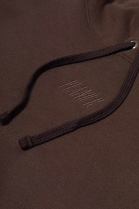 Casaco Moletom Plano C - Logo - Marrom