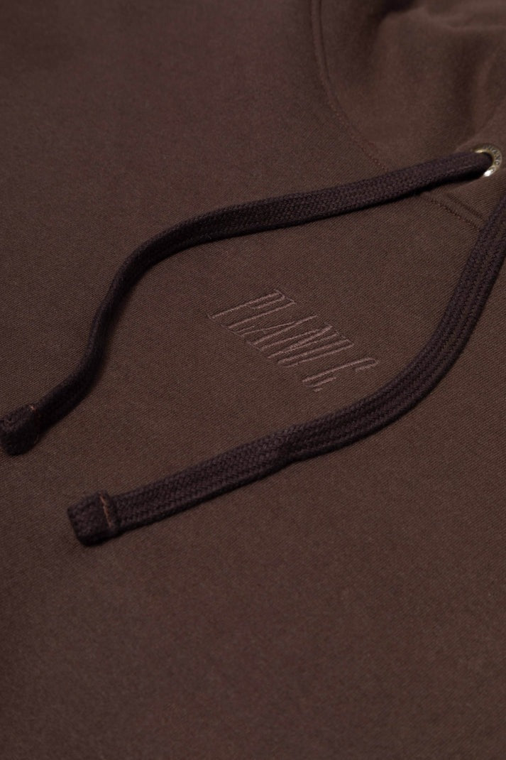 Casaco Moletom Plano C - Logo - Marrom
