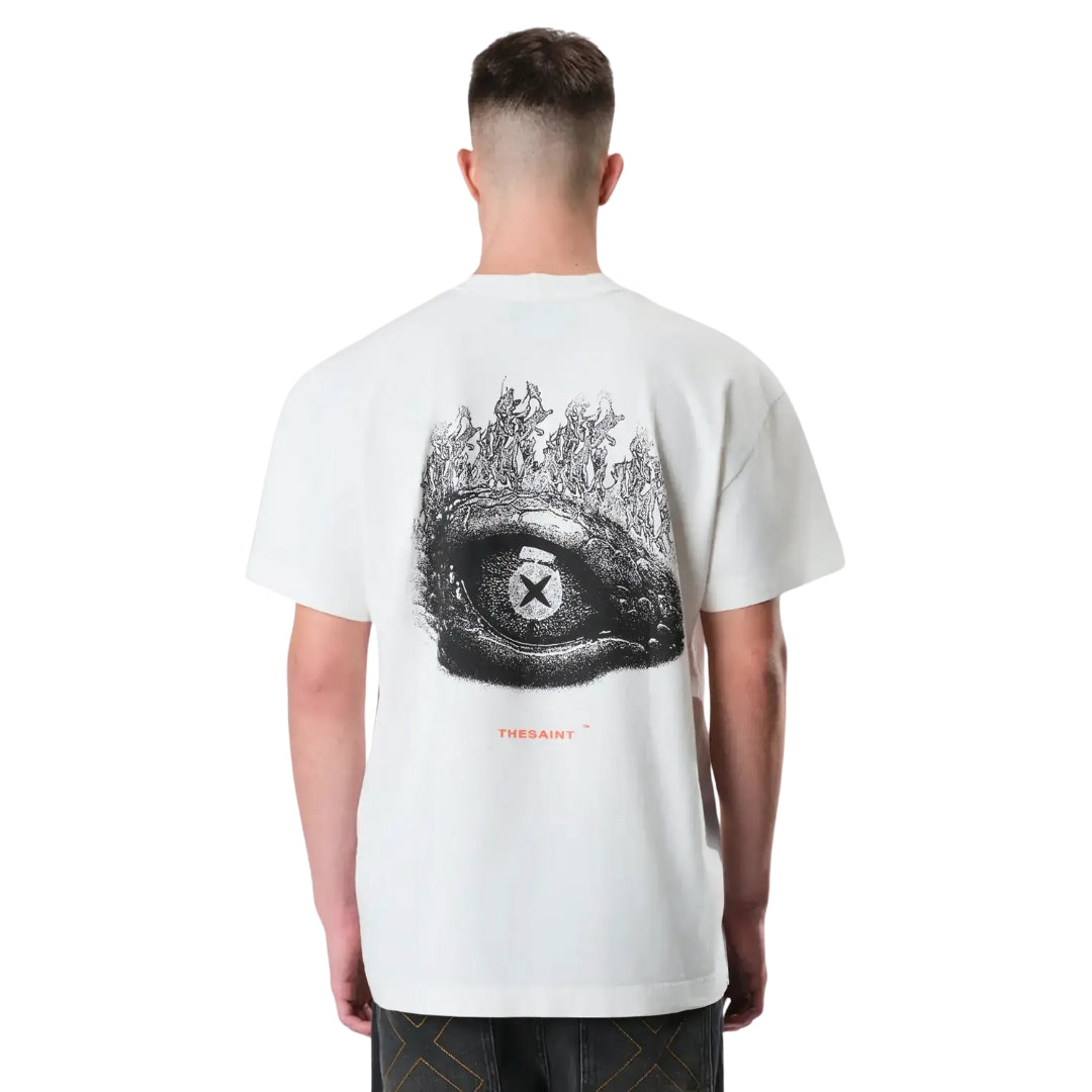 Camiseta The Saint - Boxy Olho Guardião - Off White