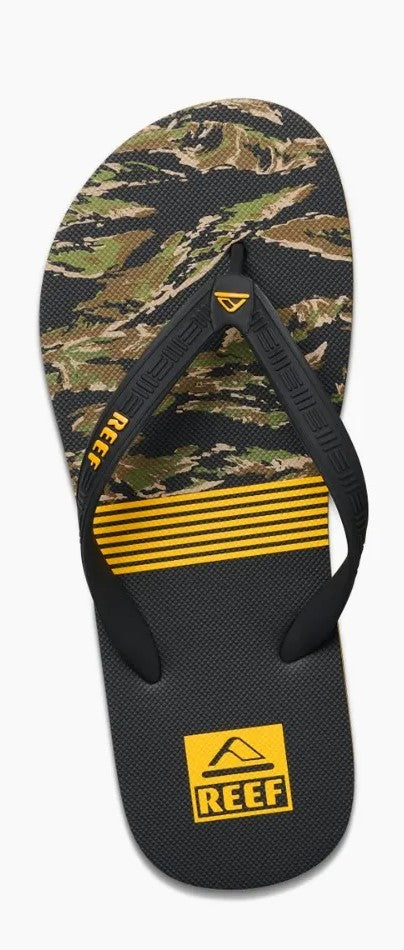 Sandália Reef - Seaside - Black / Camo Yellow