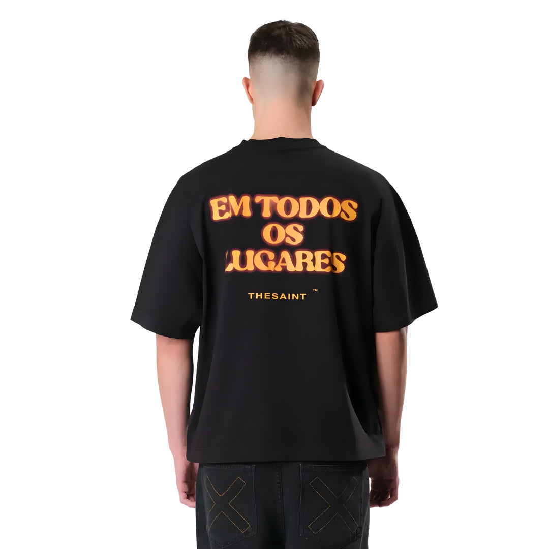 Camiseta The Saint - Wide Boxy Manifest - Black