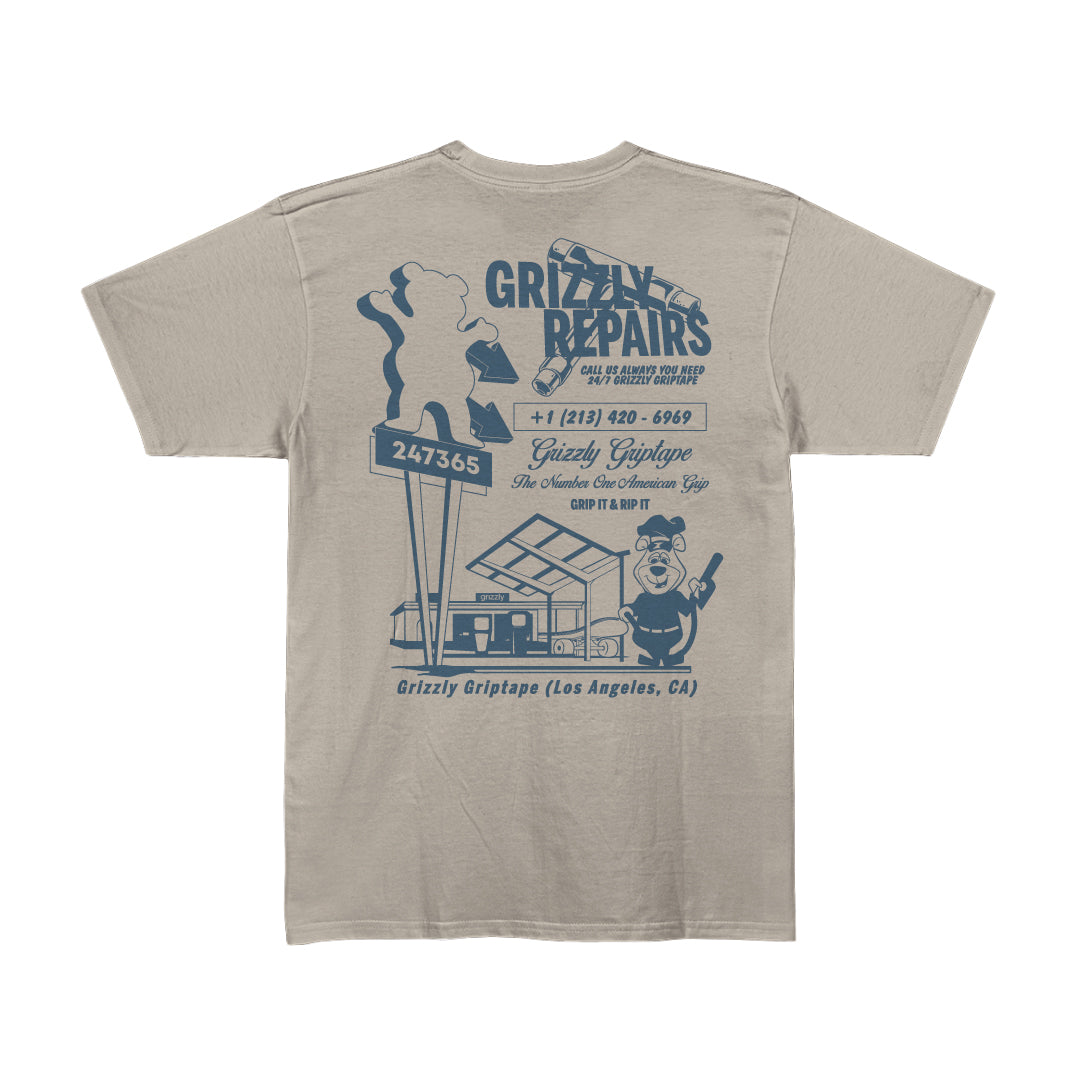 Camiseta Grizzly - Repairs Tee - New Sand