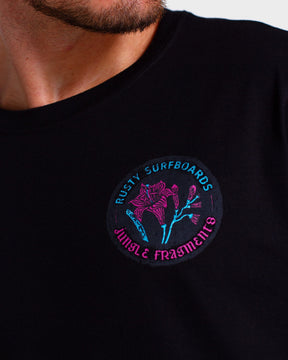 Camiseta Rusty - Fragments - Preto