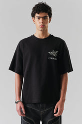 Camiseta The Saint - Wide Boxy Robot Angels - Black