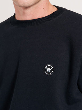 Moletom Careca Hang Loose - Clean - Preto