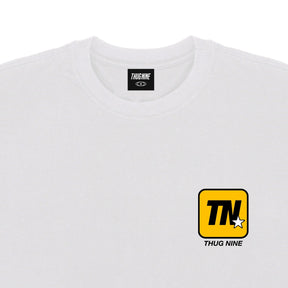 Camiseta Thug Nine - Sticker - Branco