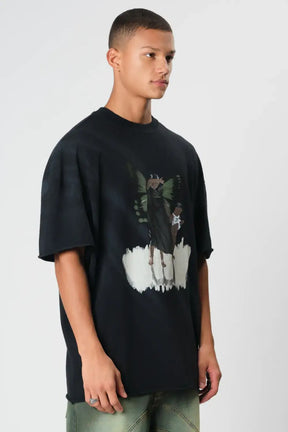 Camiseta The Saint - Oversized - Metamorfose Stoned Black