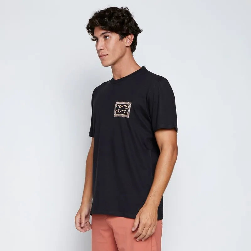 Camiseta Billabong - Crayon Wave - Preto