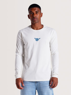 Camisa Hang Loose - Manga Longa - Wildguys - Off White