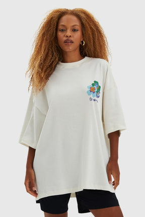 Camiseta BAW - Oversized Garden Flower - Off White