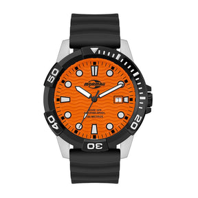 Relógio Mormaii Steel Basic Preto/Laranja - MO2317AK/2L
