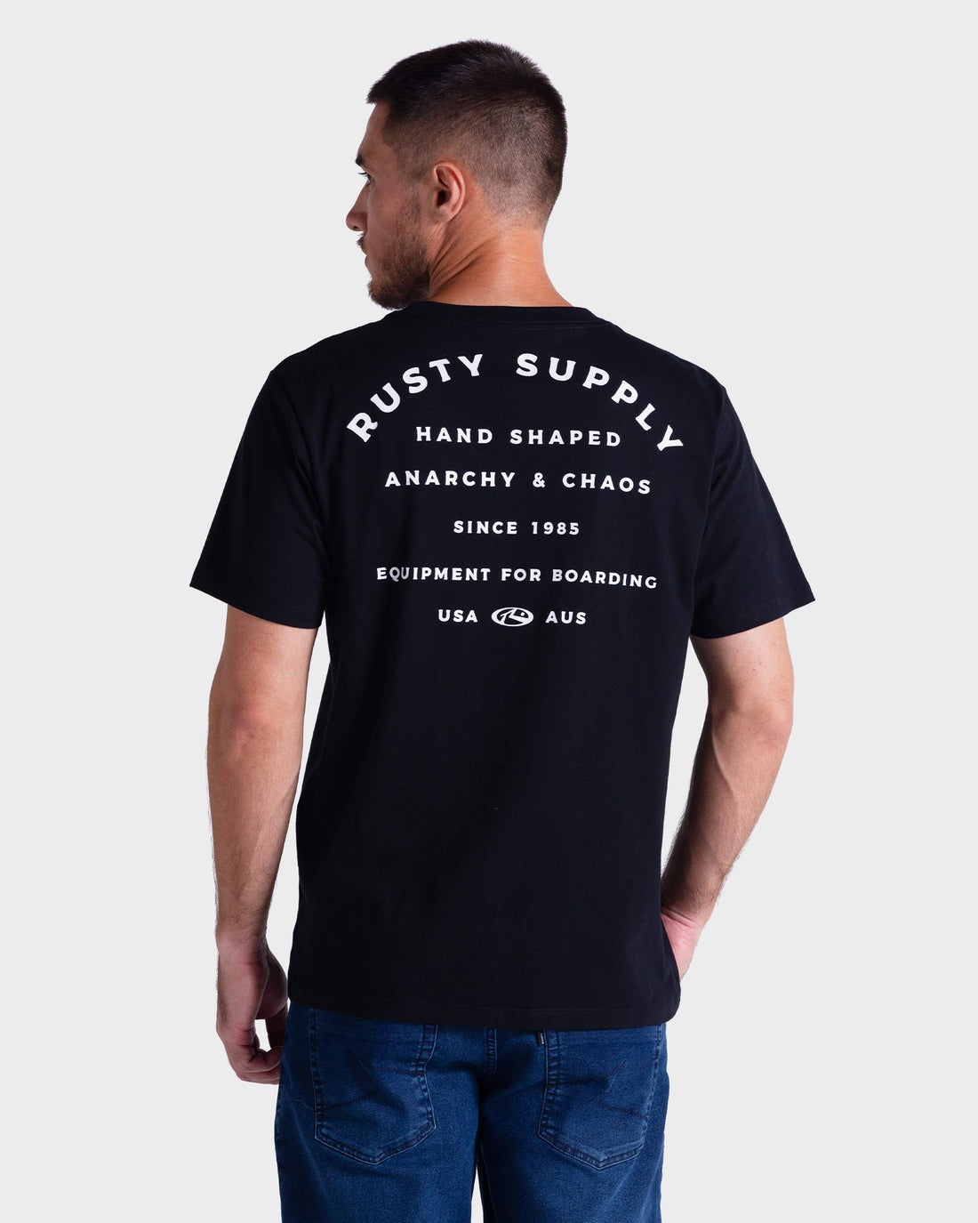 Camiseta Rusty - Supply - Preto