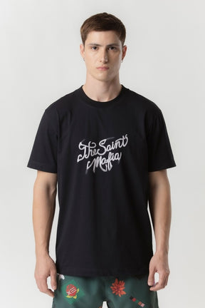 Camiseta The Saint - Handwriting - Black