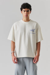 Camiseta The Saint - Wide Boxy Robot Angels -  Off White