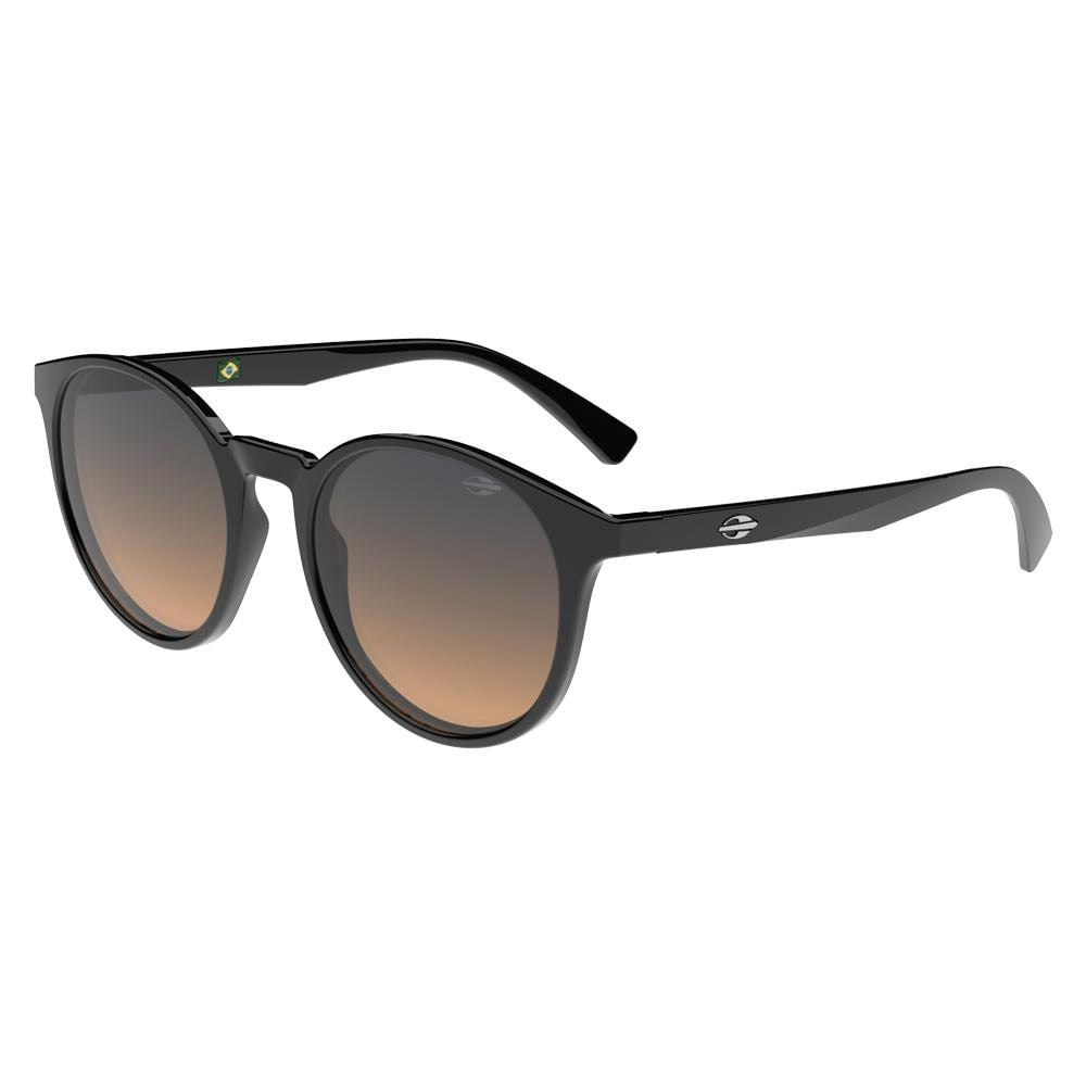 Óculos de sol Mormaii - Agra Sun - Preto Brilhoso/Lente Laranja (11222)