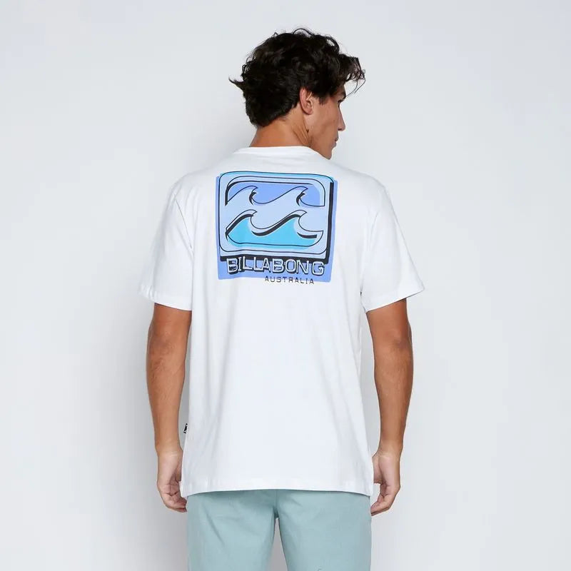 Camiseta Billabong - Crayon Wave - Branco