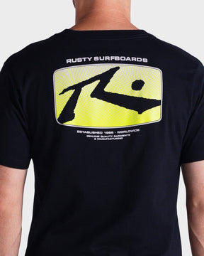 Camiseta Rusty - Opitcal - Preto