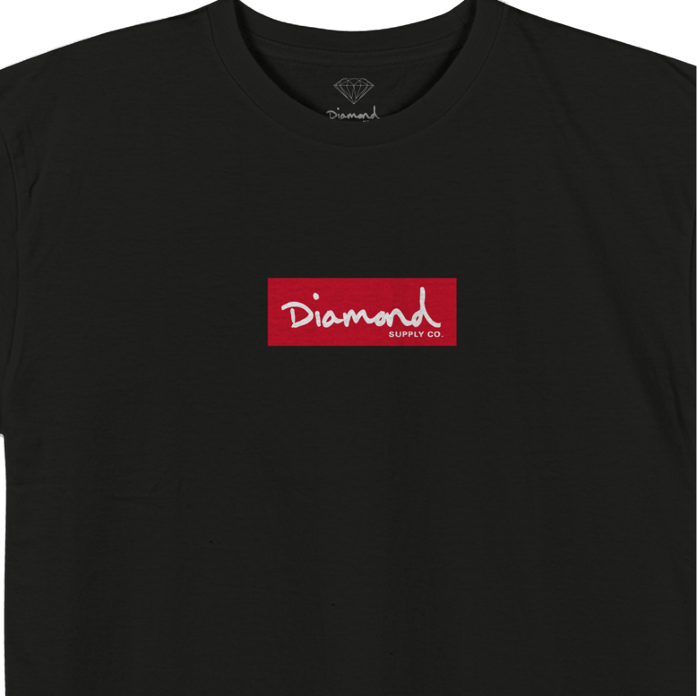 Camiseta Diamond - Box Logo - Black