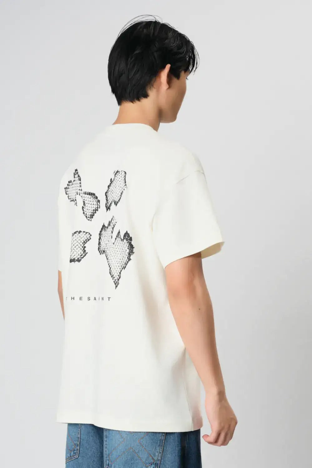 Camiseta The Saint - Boxy Escamas - Off White