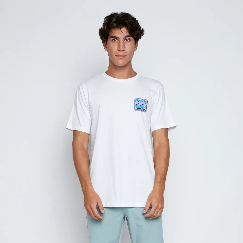 Camiseta Billabong - Crayon Wave - Branco
