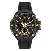 Relógio Mormaii Force Anadigi Preto/Dourado - MO8320AA/8P