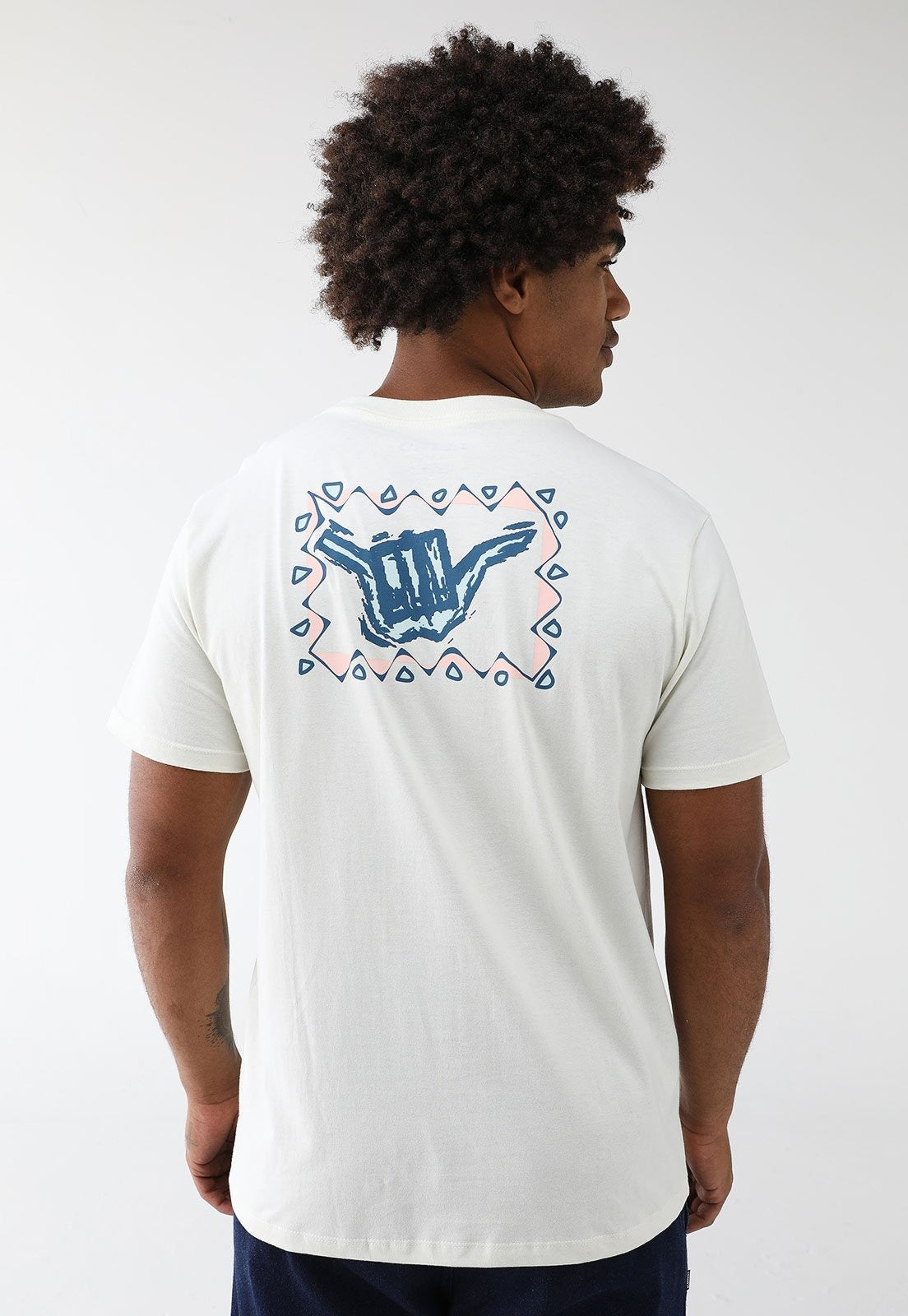 Camiseta Hang Loose - Wild Guys - Off White