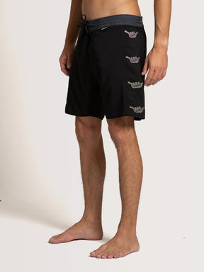 Boardshort Hang Loose - Shaka 18 - Preto
