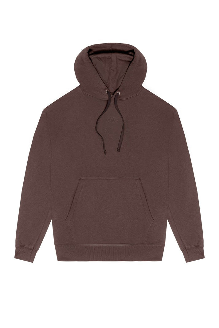 Casaco Moletom Plano C - Logo - Marrom