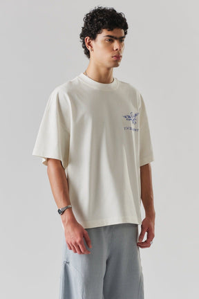 Camiseta The Saint - Wide Boxy Robot Angels -  Off White