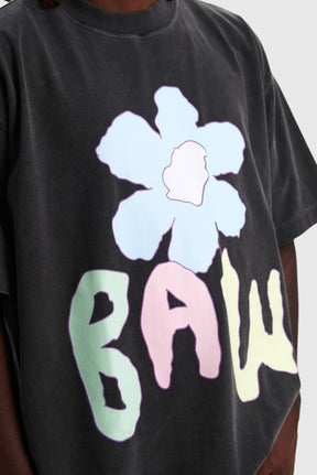 Camiseta BAW - Oversized Sunflowers - Preto Stoned