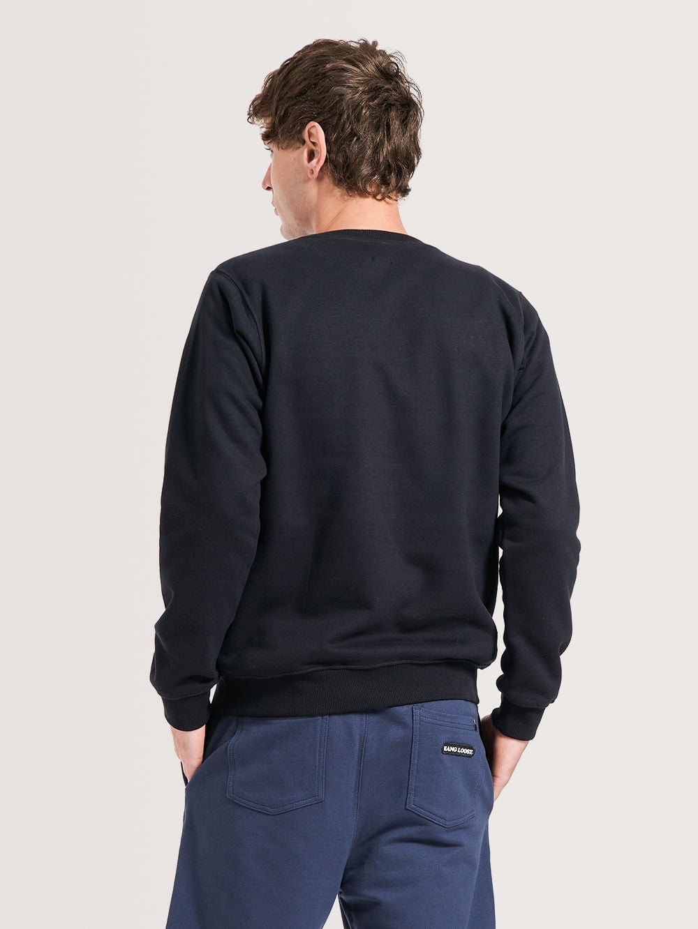 Moletom Careca Hang Loose - Clean - Preto