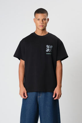 Camiseta The Saint - Boxy Flower Effect - Black