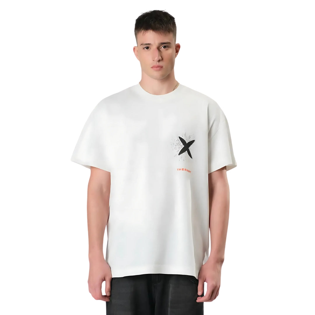 Camiseta The Saint - Boxy Olho Guardião - Off White