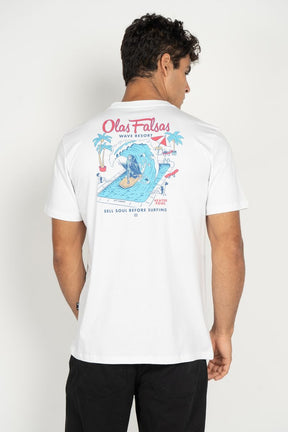 Camiseta Billabong - Olas Falsas - Off White