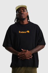 Camiseta BAW - Oversized Outdoor Wellness - Preto