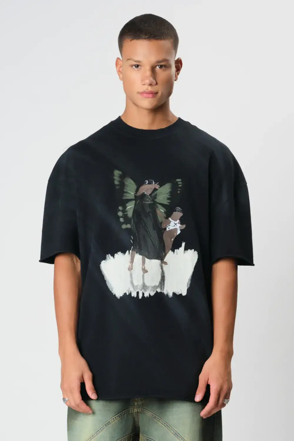 Camiseta The Saint - Oversized - Metamorfose Stoned Black