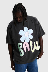 Camiseta BAW - Oversized Sunflowers - Preto Stoned