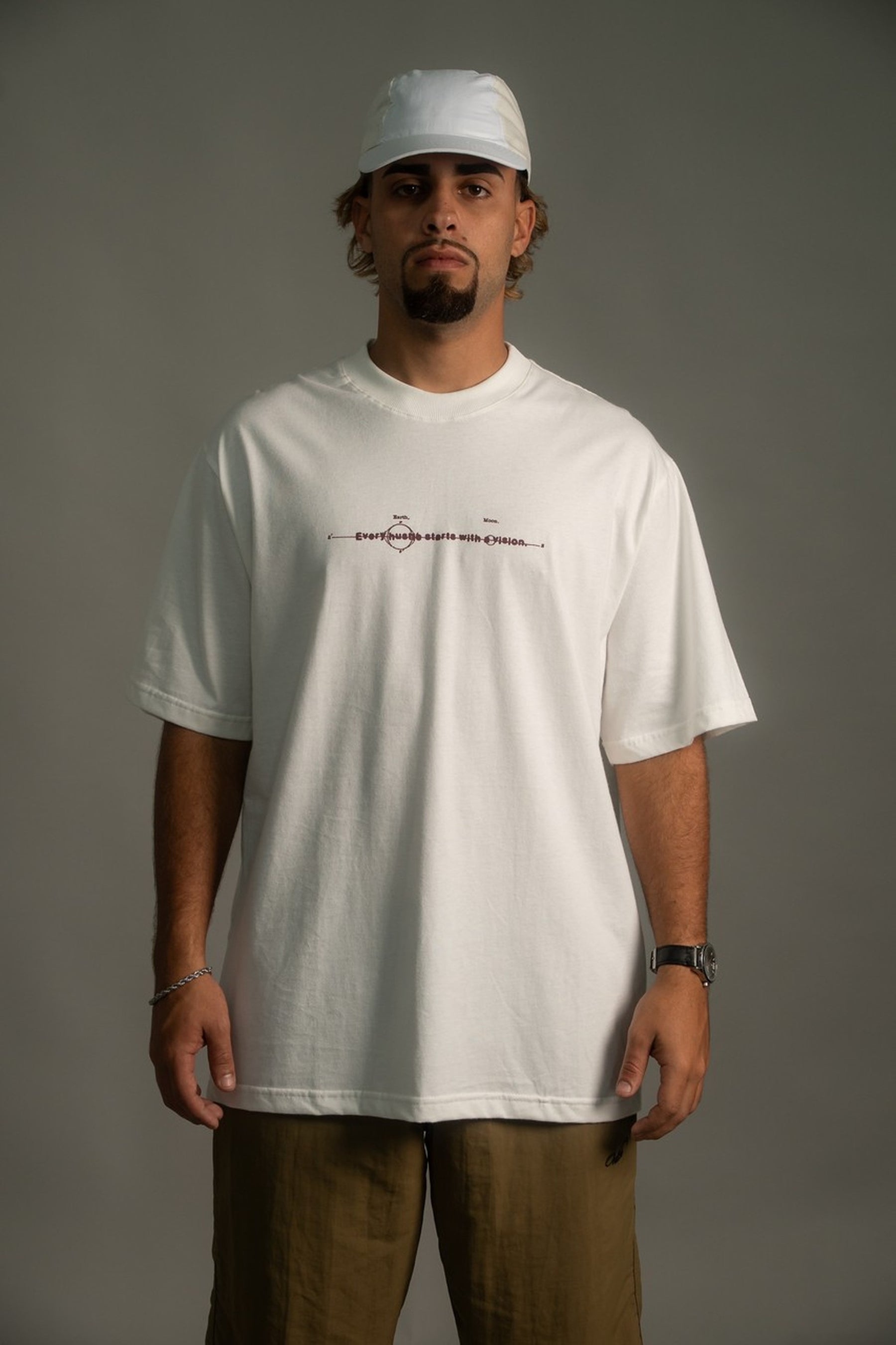 Camiseta Oodles - Eyes - Off White