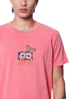 Camiseta RVCA - Opuntia - Vemelho Claro
