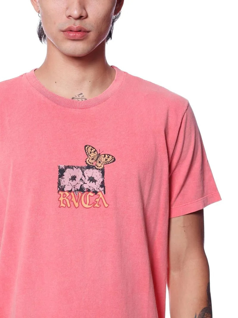 Camiseta RVCA - Opuntia - Vemelho Claro