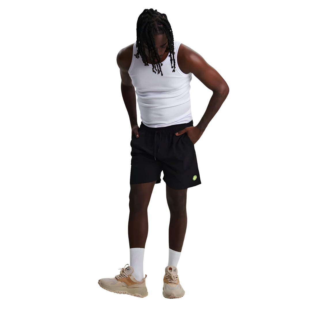 Short BAW - Beach Sun BAW x Smiley - Preto