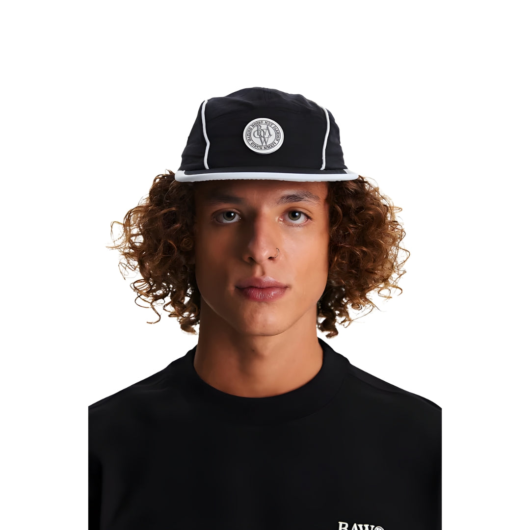 Boné BAW - Five Panel Piping Classy - Preto