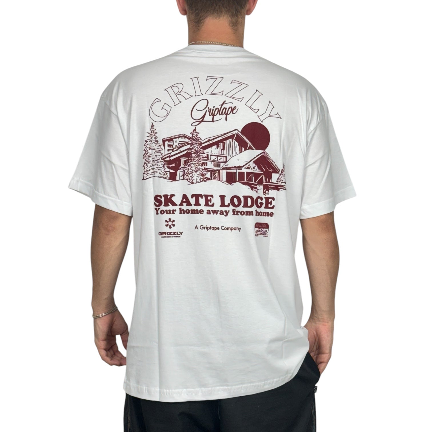Camiseta Grizzly - Skate Lodge - White