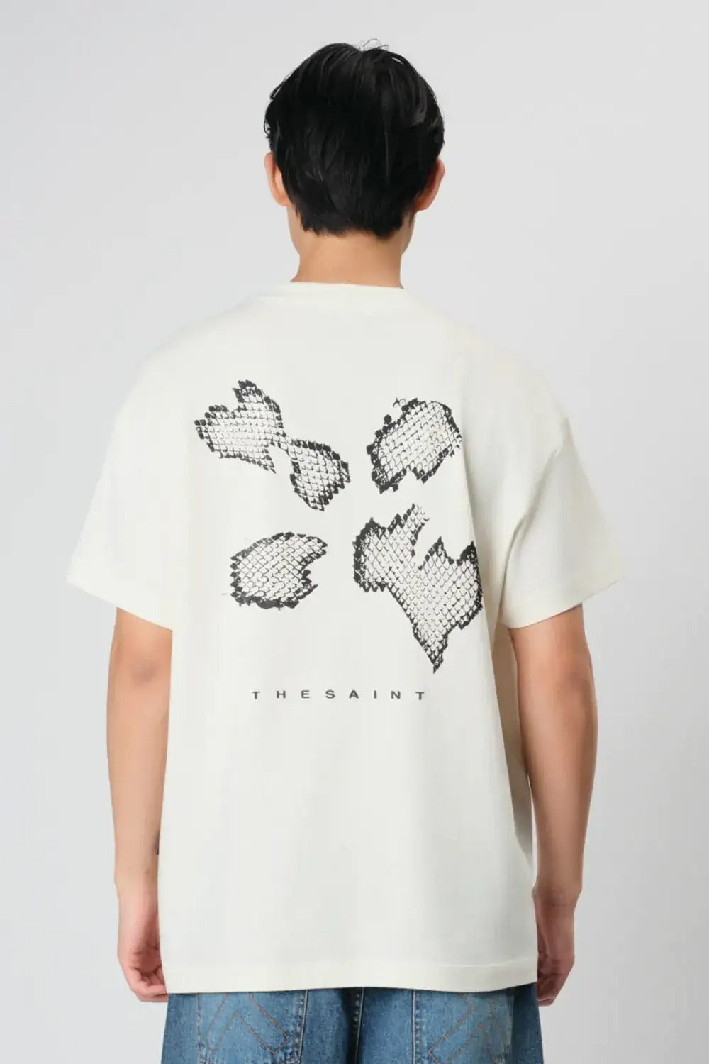 Camiseta The Saint - Boxy Escamas - Off White